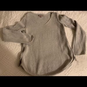 Banana Republic XS grey waffle sweater